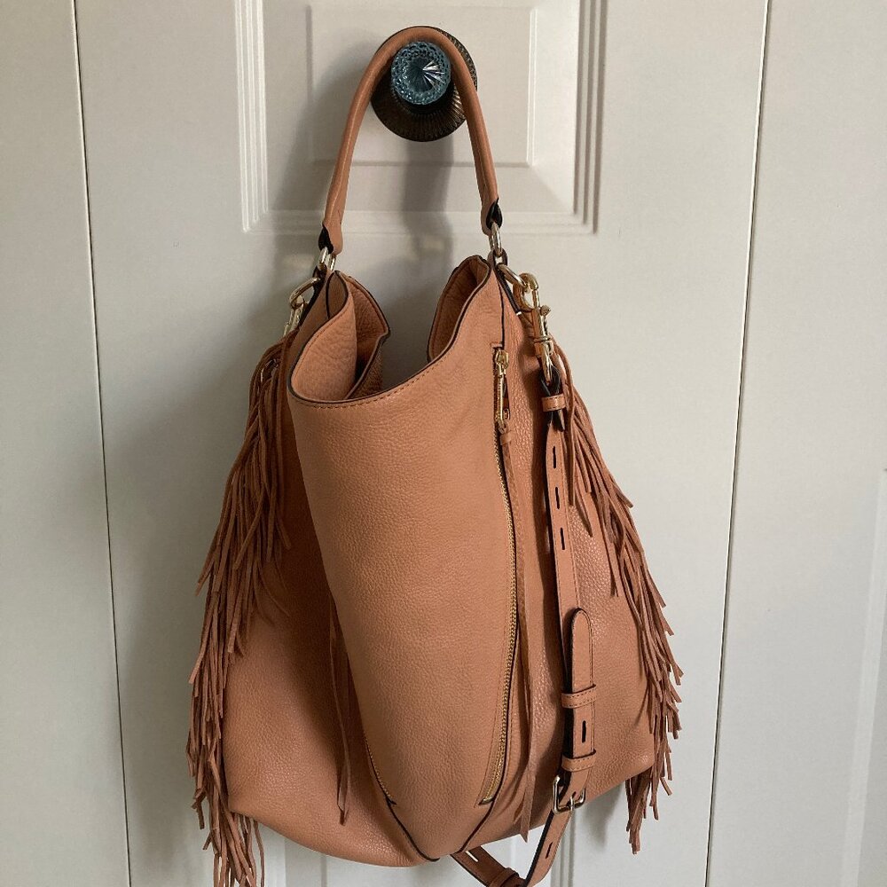 Rebecca Minkoff Fringe Moto Hobo NWOT